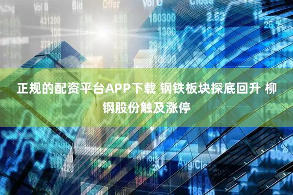 正规的配资平台APP下载 钢铁板块探底回升 柳钢股份触及涨停